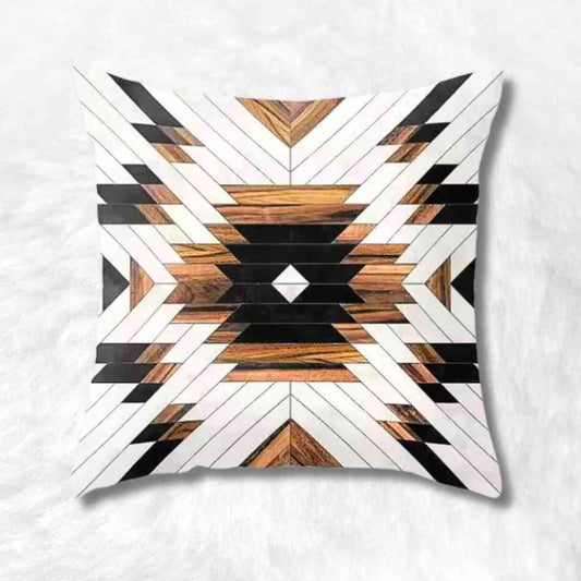 Housse Coussin Carré Totem blanc