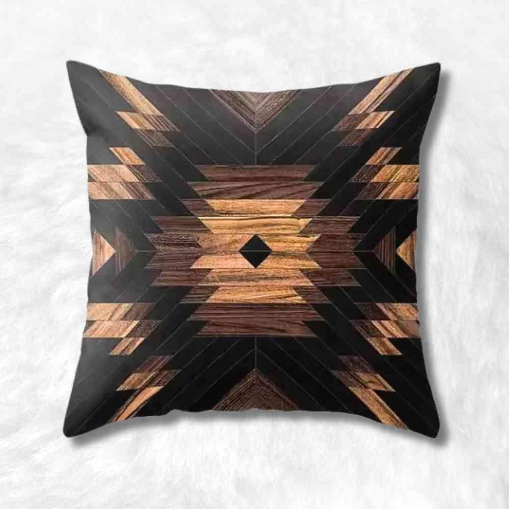 Housse Coussin Carré Totem noir