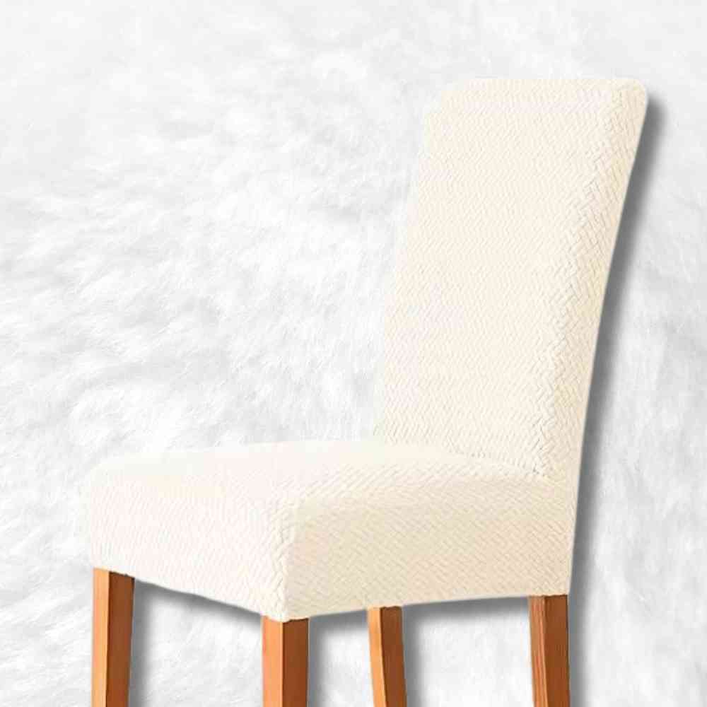 Housse de Chaise Extensible Blanche