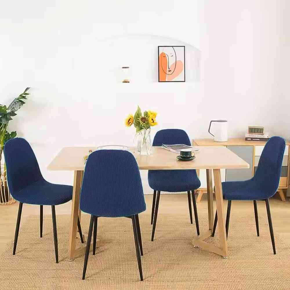Housse de Chaise Extensible Imperméable marine sous une table