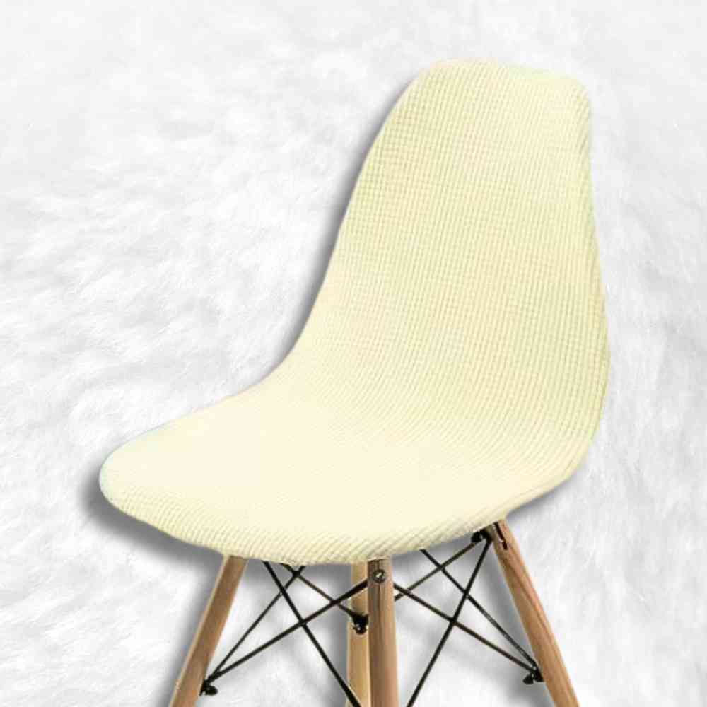 Housse de Chaise Extensible Imperméable crème