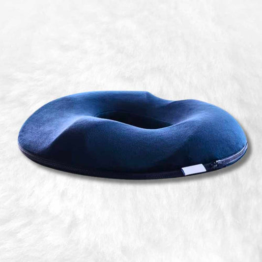 Coussin pour hémorroïdes femme bleu