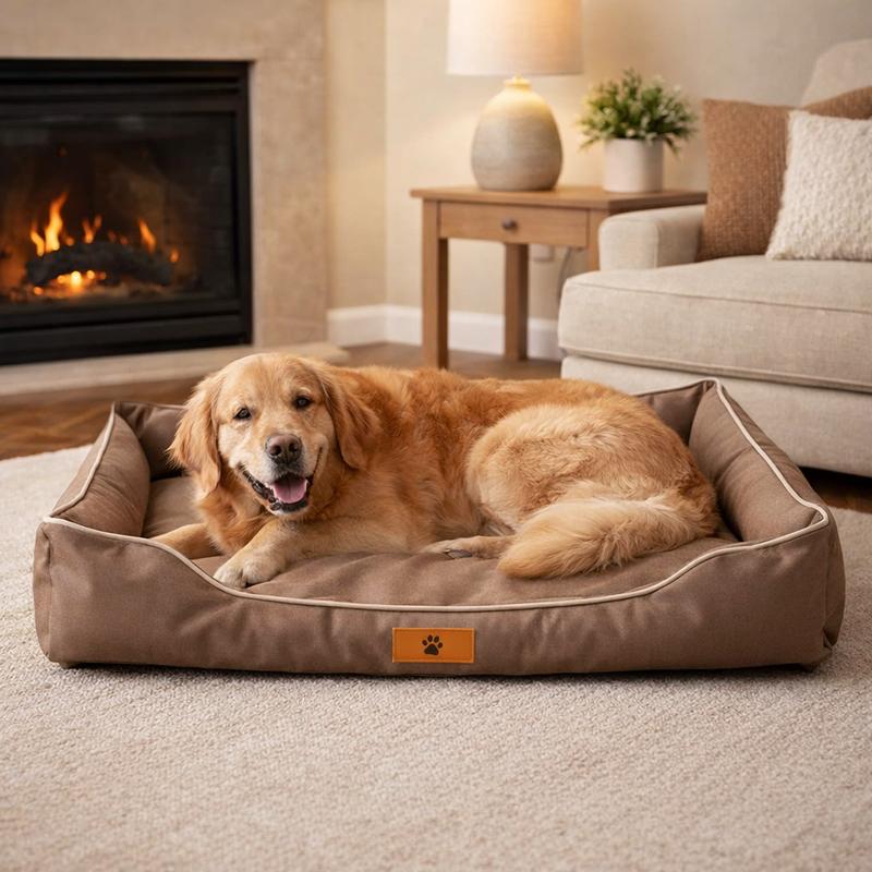 Chien Coussin Indestructible pour Chien marron