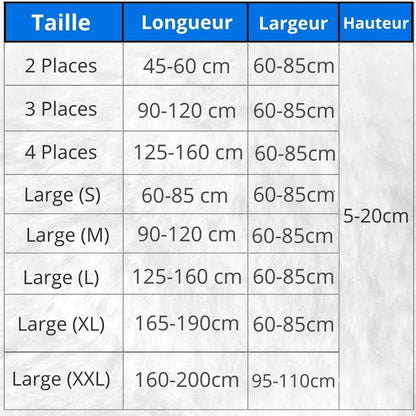 Housse de Canapé Extensible marron