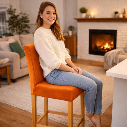 Femme Housse Chaise Haute cuivre
