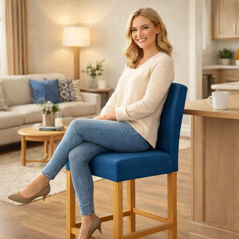 Femme Housse Chaise Haute marine