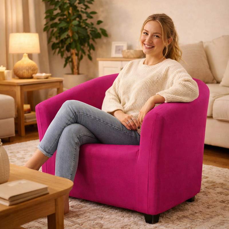 Femme Housse Fauteuil Cabriolet fuchsia