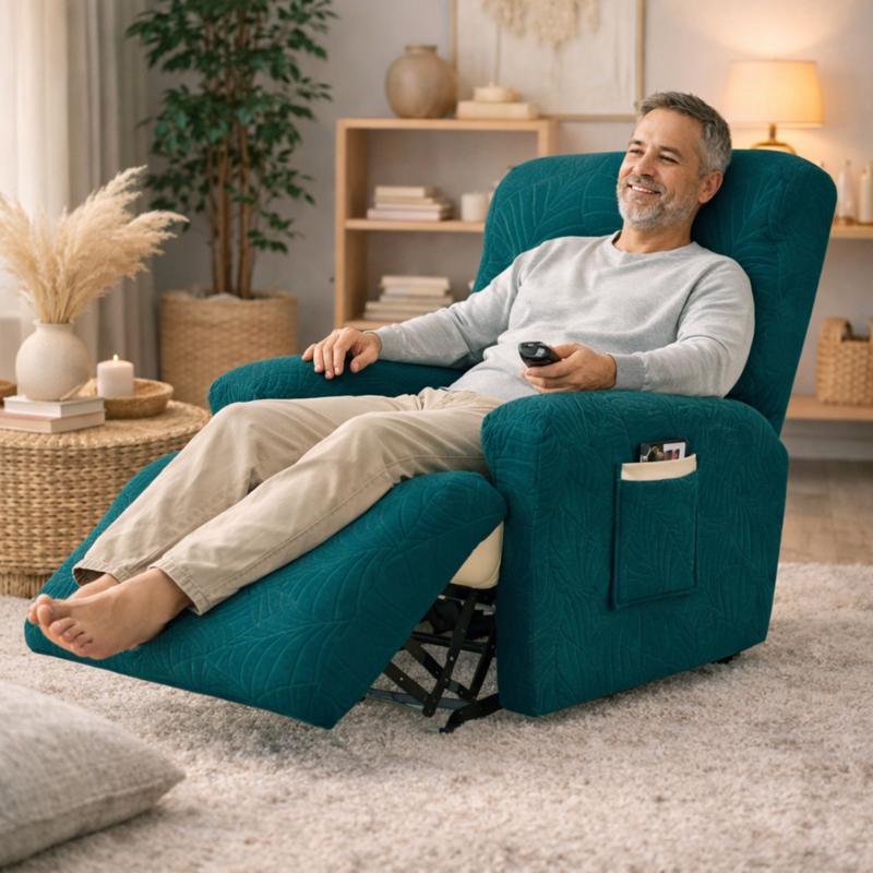 Homme Housse Fauteuil Relax Imperméable bleu canard