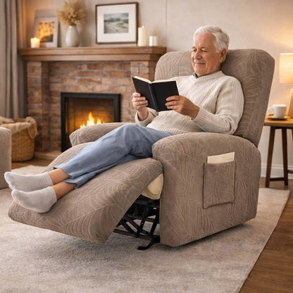 Homme Housse Fauteuil Relax Imperméable taupe