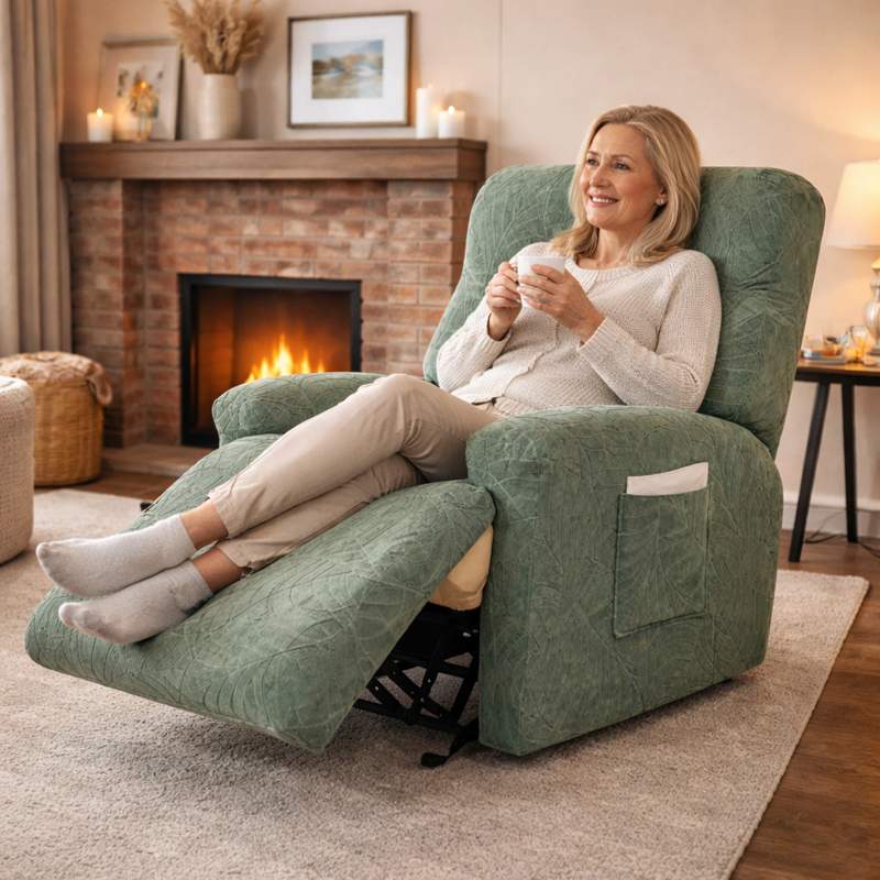 Femme Housse Fauteuil Relax Imperméable verte