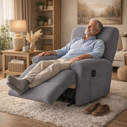 Homme Housse Fauteuil Relax grise