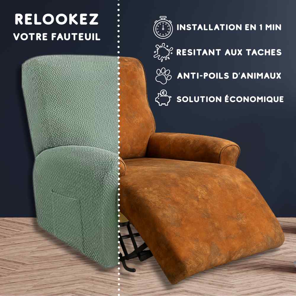 Installation de la Housse Fauteuil Relax verte