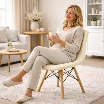 Femme Housse de Chaise Extensible​ Imperméable crème