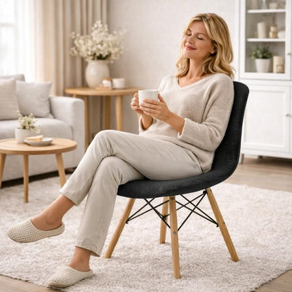 Femme Housse de Chaise Extensible​ Imperméable noire