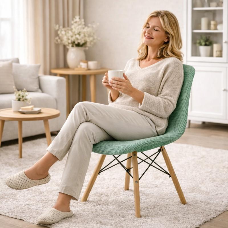 Femme Housse de Chaise Extensible​ Imperméable verte
