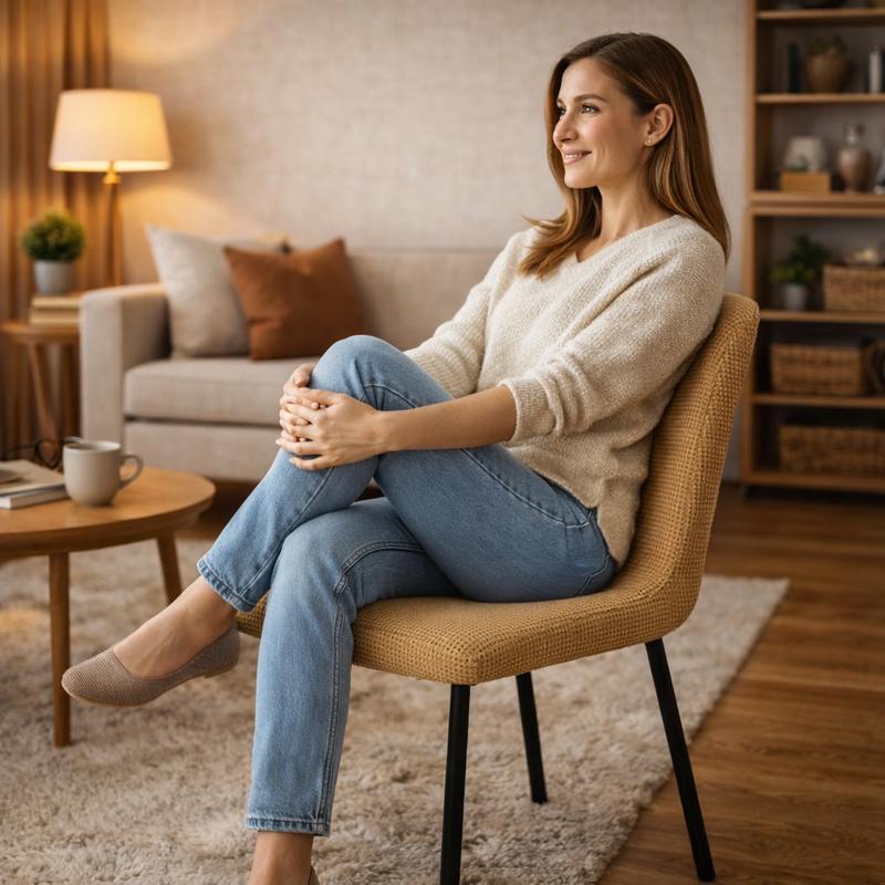 Femme Housse de Chaise de Salle à Manger​ camel