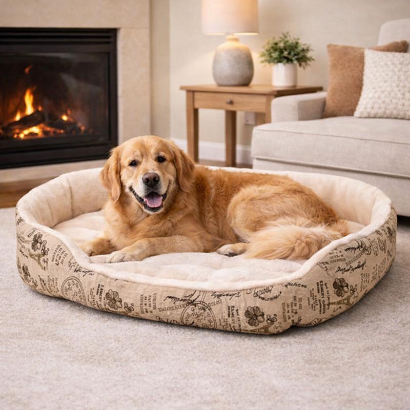 CHien Panier Confort pour Chien beige