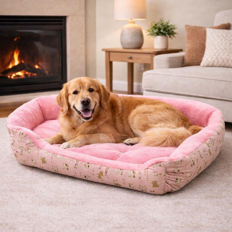 Chien Panier Confort pour Chien rose