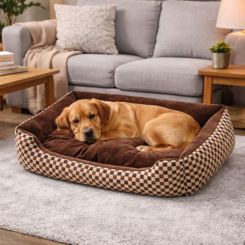 Chien Panier Confortable pour Chien marron