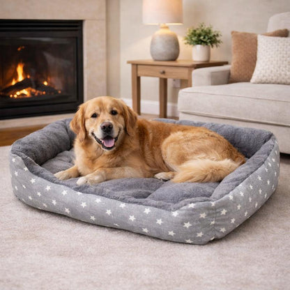 Chien Panier en Tissu pour Chien gris