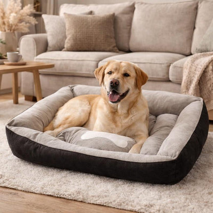 Chen Panier et Coussin pour Chien gris