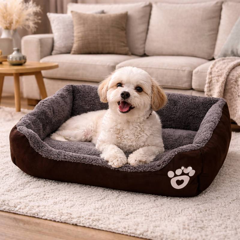 Chien Panier et Coussin pour Chien noir