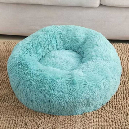 Coussin rond Anti-stress pour Chien Bleu Pastel 