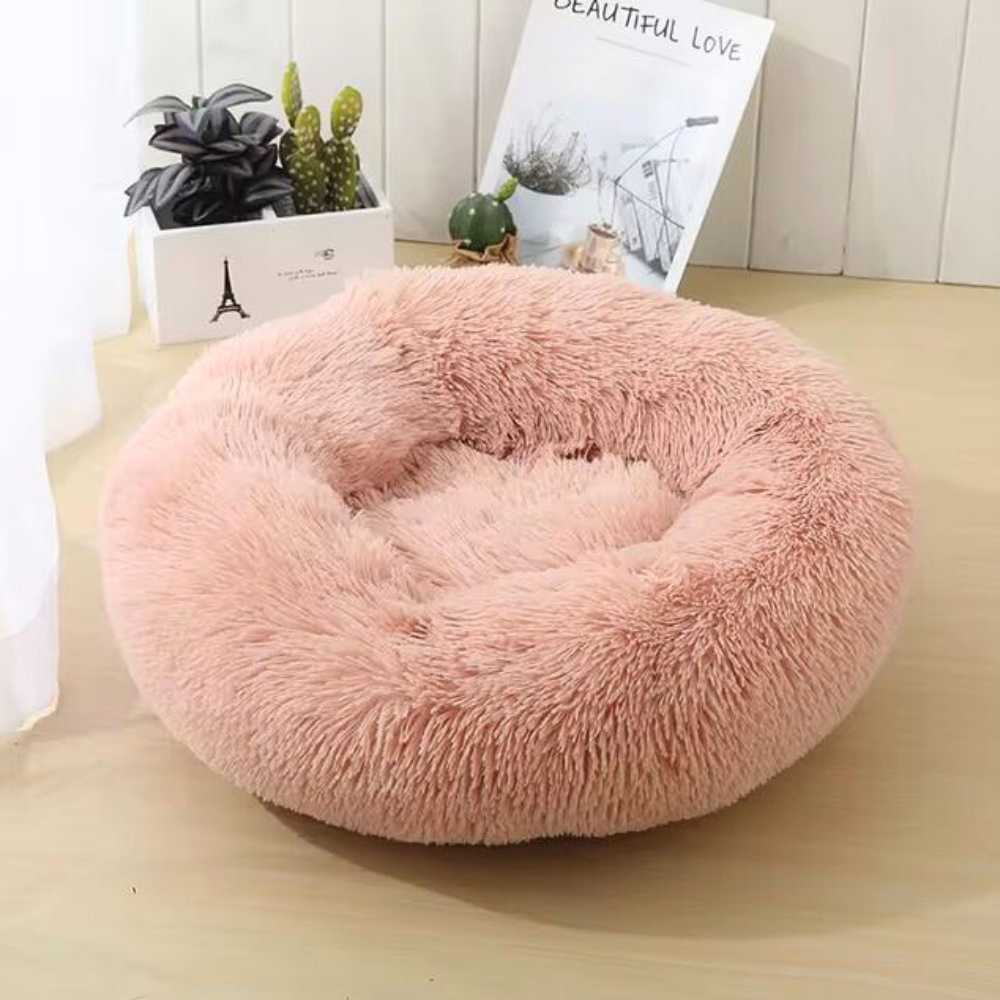 Coussin Anti-stress rond pour Chien Saumon