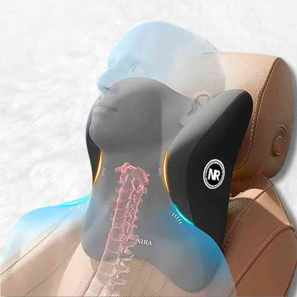 Coussin Appui Tête Voiture gris pour les cervicales