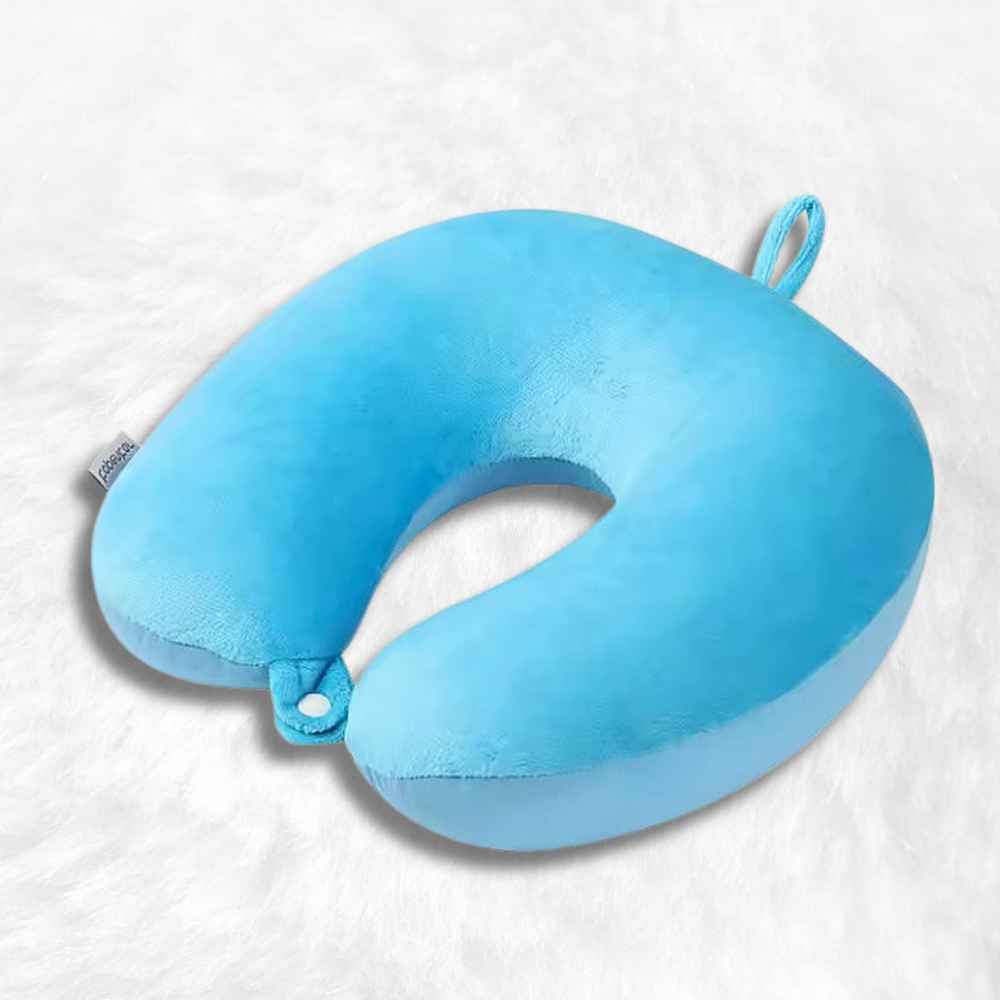 Coussin Avion Nuque bleu