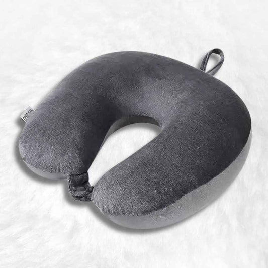 Coussin Avion Nuque gris foncé