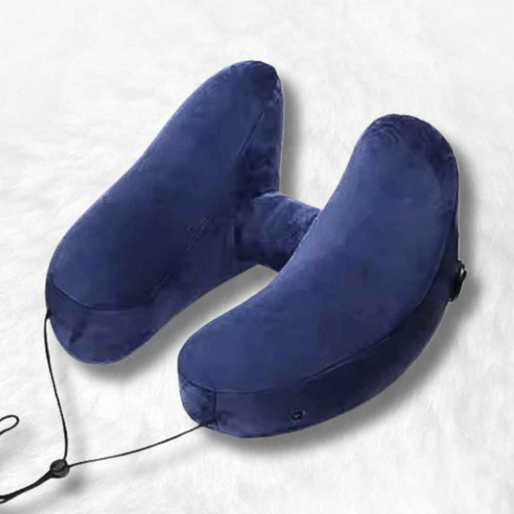 Coussin Cervical de Voyage bleu