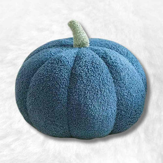 Coussin Citrouille bleu