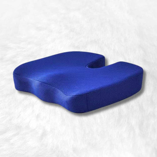 Coussin Coccyx mémoire de forme bleu marine