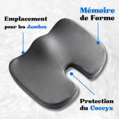 Les 3 détails clés du Coussin Coccyx Orthopédique Gris