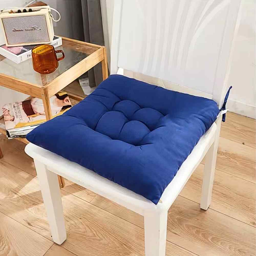 Coussin de Chaise Carré bleu à la maison