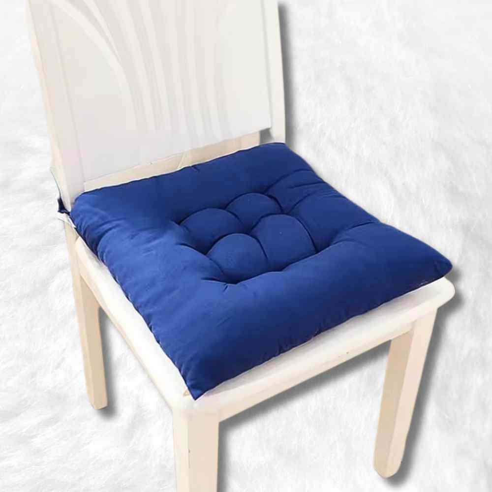 Coussin de Chaise Carré bleu