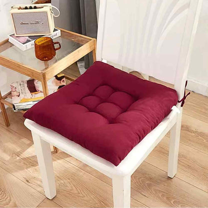 Coussin de Chaise Carré​ bordeaux dans une maison