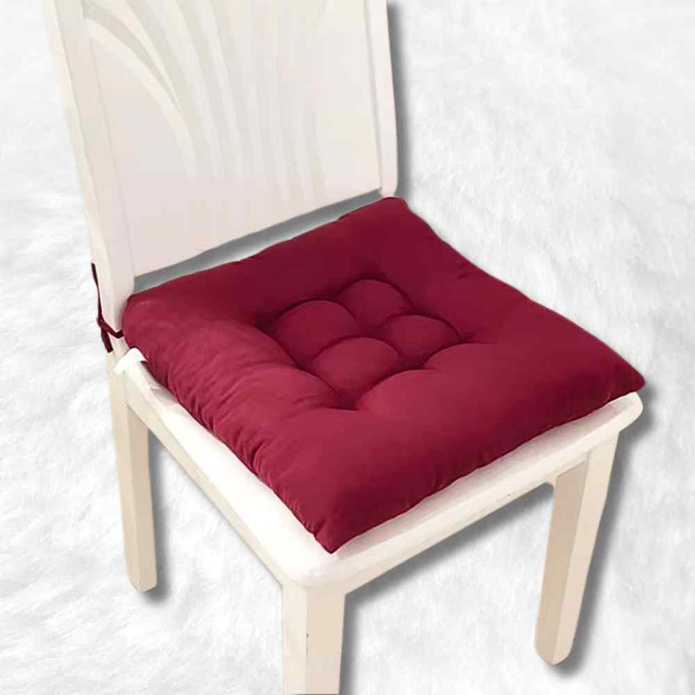 Coussin de Chaise Carré​ bordeaux