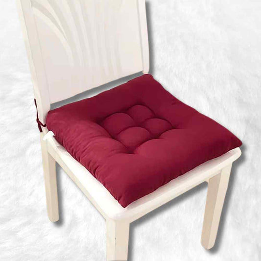 Coussin de Chaise Carré​ bordeaux