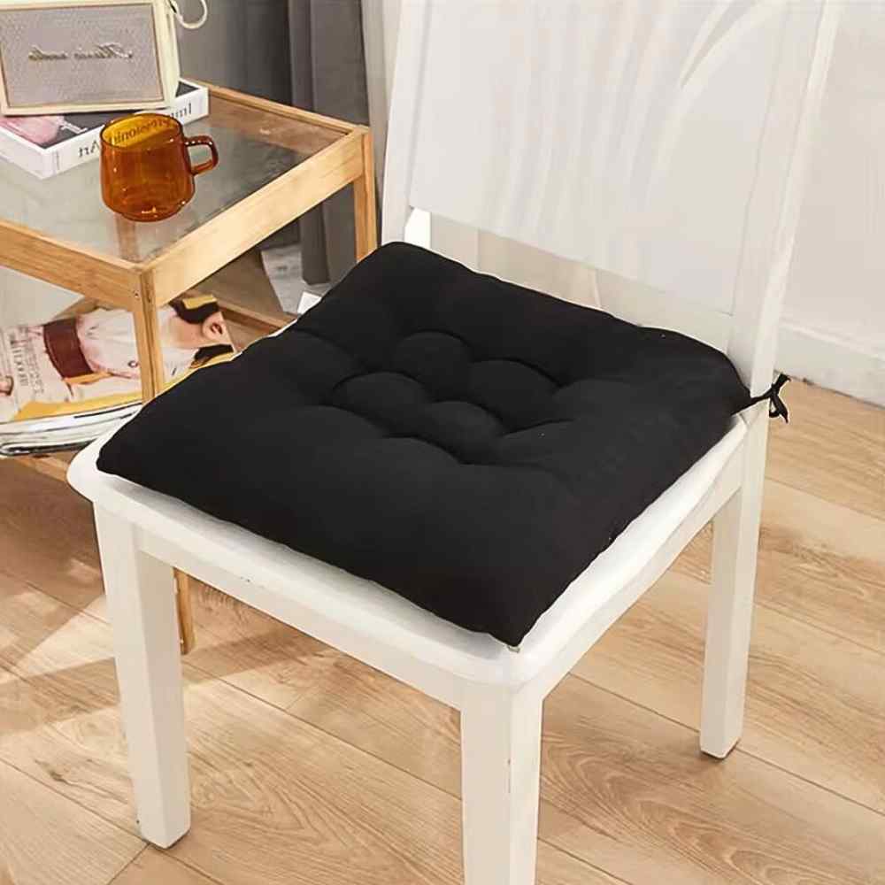 Coussin de Chaise Carré noir de maison