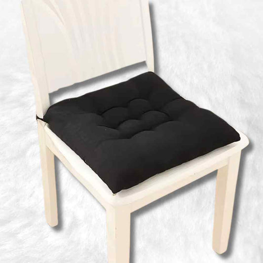 Coussin de Chaise Carré noir