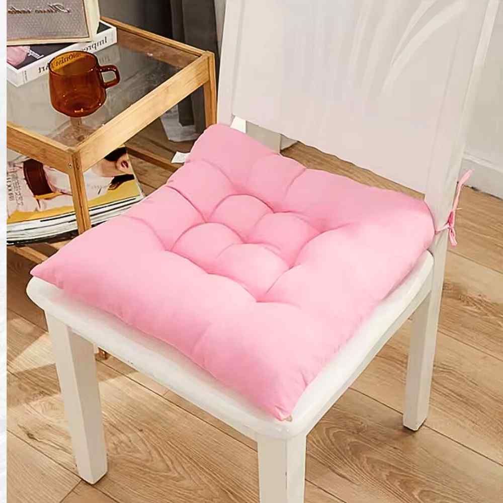 Coussin de Chaise Carré rose de maison