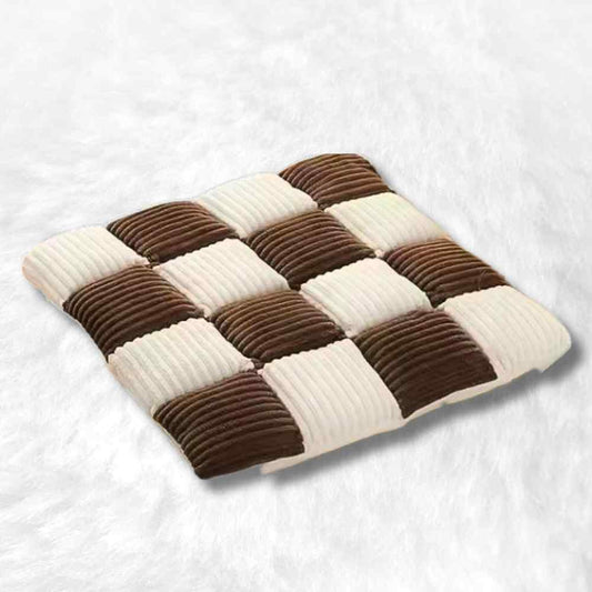 Coussin de Chaise Velours​ marron