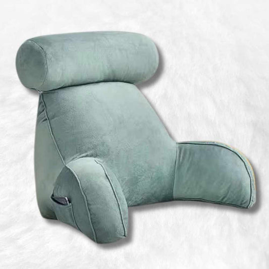 Coussin de Lecture à Accoudoirs Bleu 