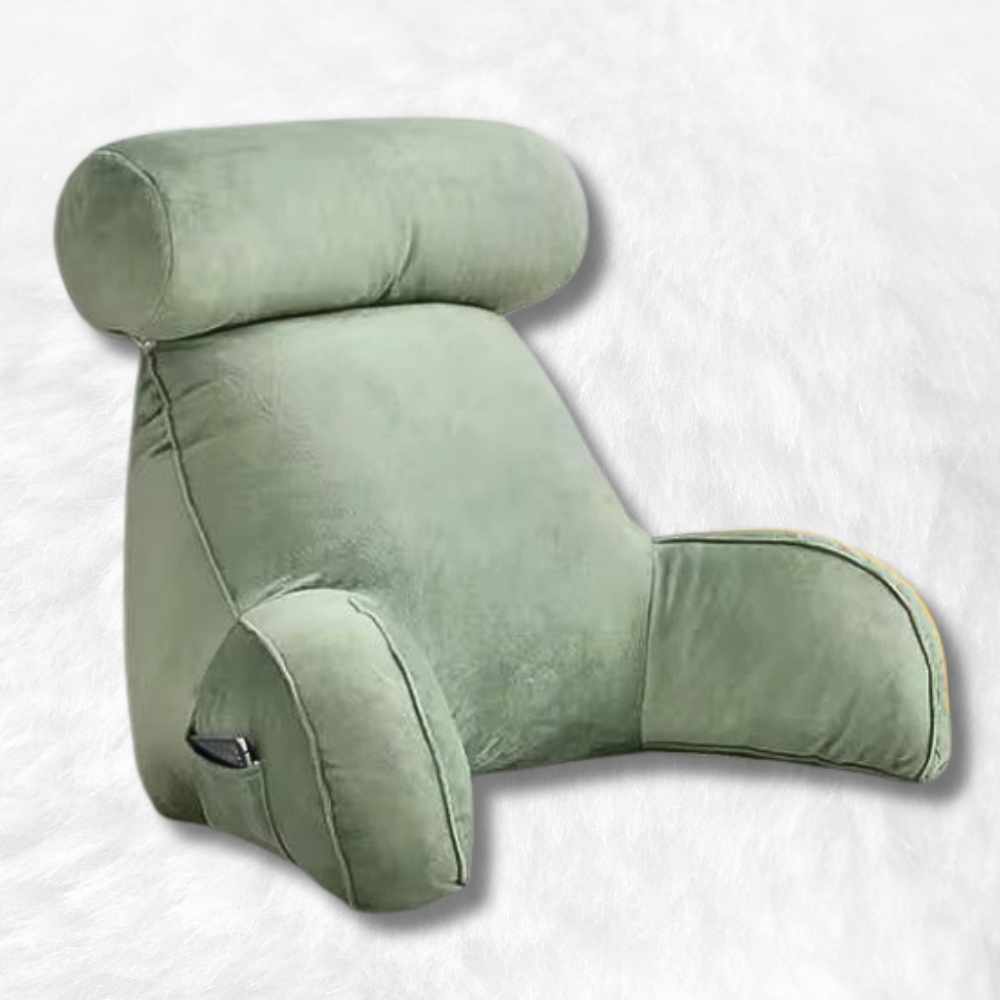 Coussin de Lecture à Accoudoirs Vert