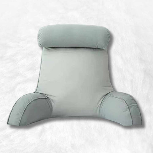 Coussin de Lecture pour Lit Gris Clair 