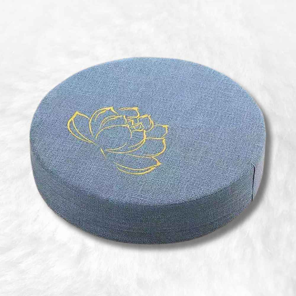 Coussin de Méditation Bouddhiste bleu