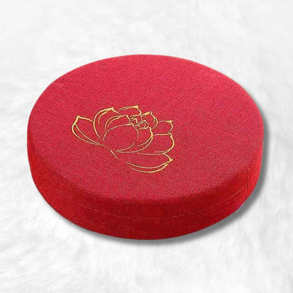 Coussin de Méditation Bouddhiste rouge