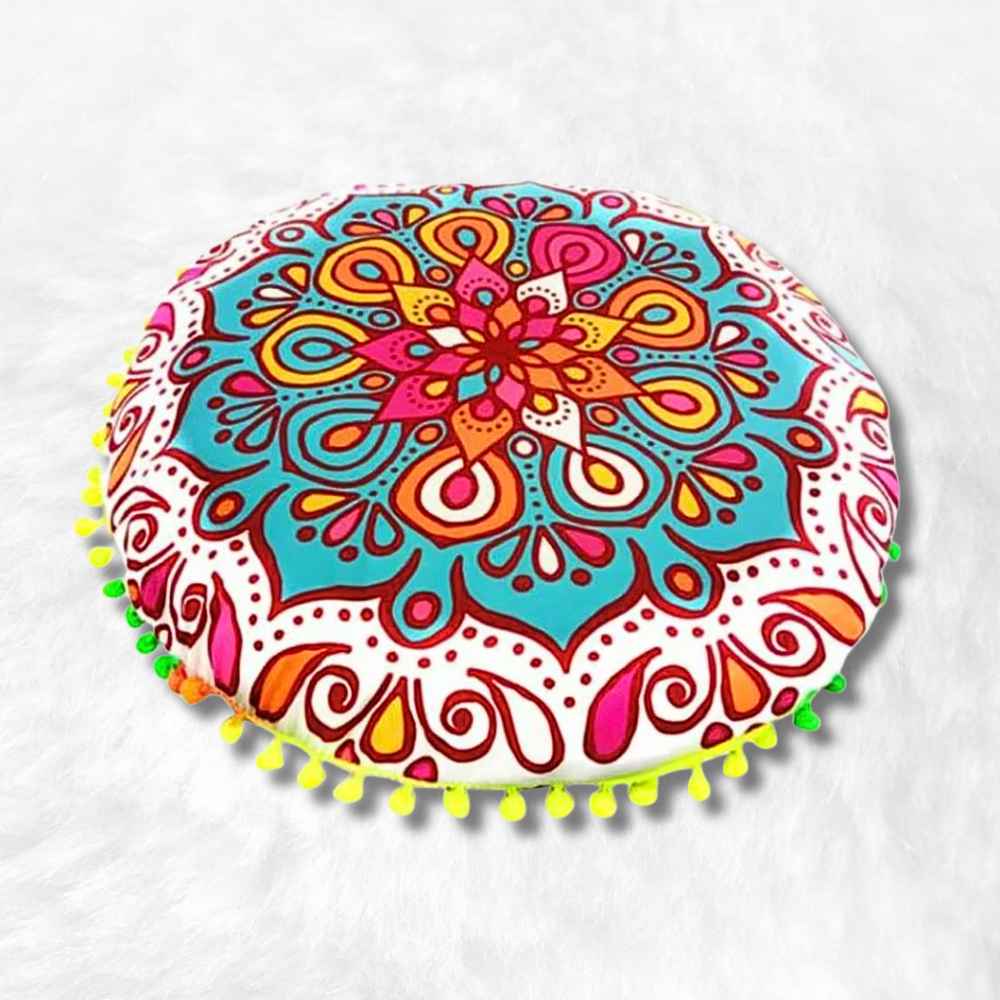 Coussin de Méditation style Tibétain​ multicolore